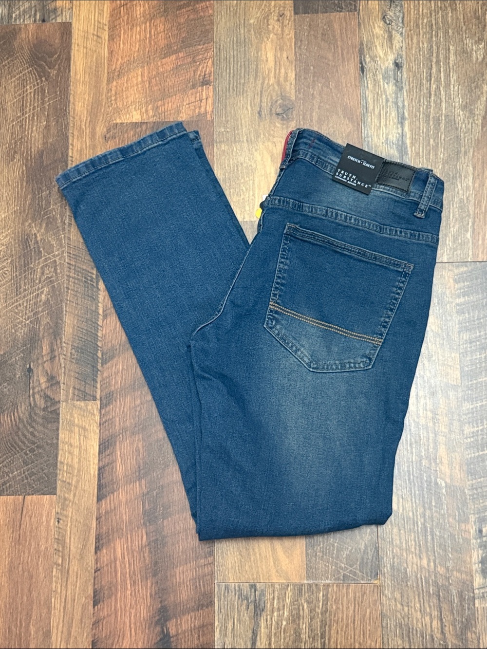 NWT Truth Substance Stretch Slim Fit Distressed Jeans 30x30 Medium Wash
